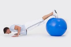 Core Exercise On Fitness Ball
