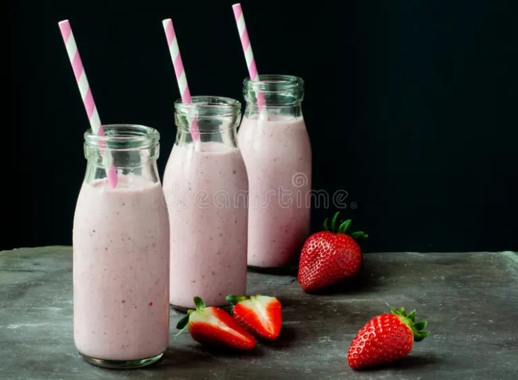 Strawberry Kefir Beverage