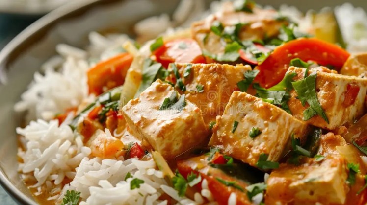 Coconut Curry Tofu Dish